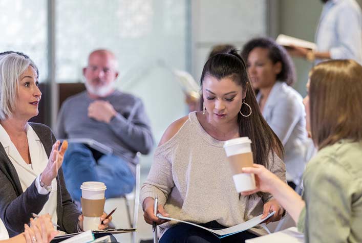 Professionals in a Committee Meeting