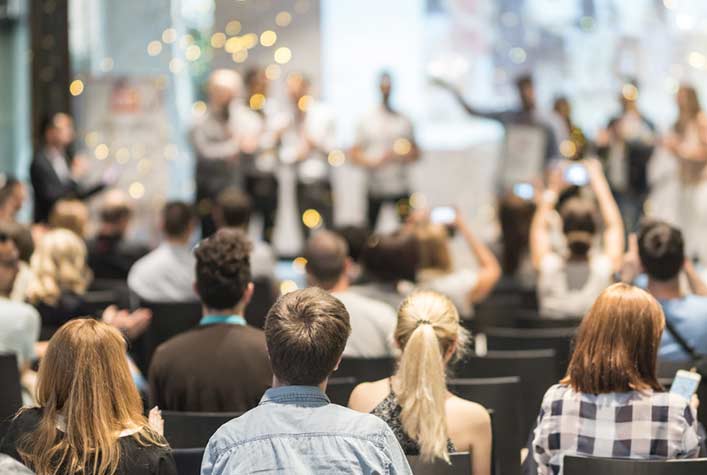 Many REALTORS® celebrating their annual awards