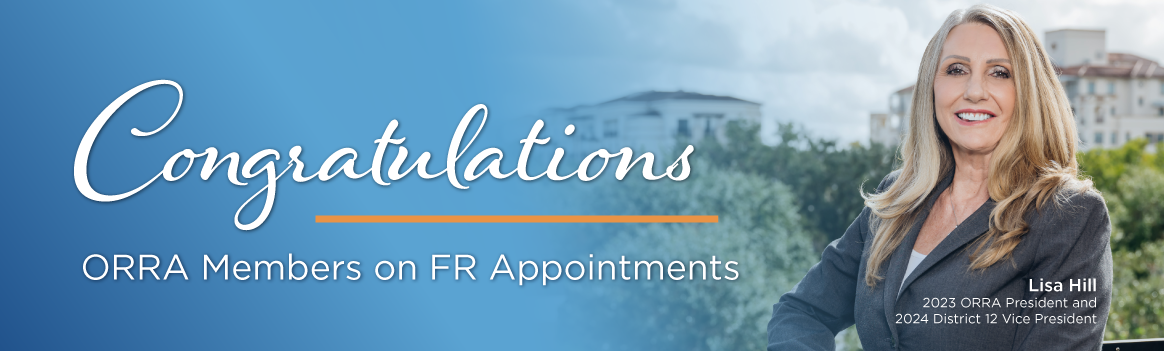 Banner congratulating Lisa Hill for becoming 2024 District 12 Vice President