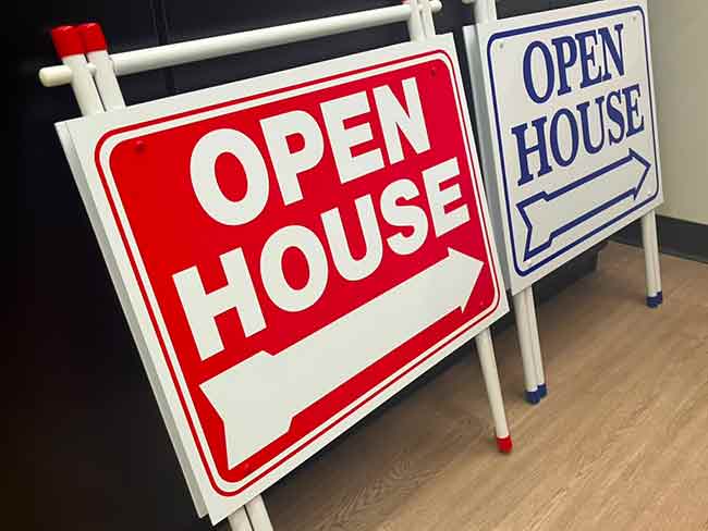 Open House Signs