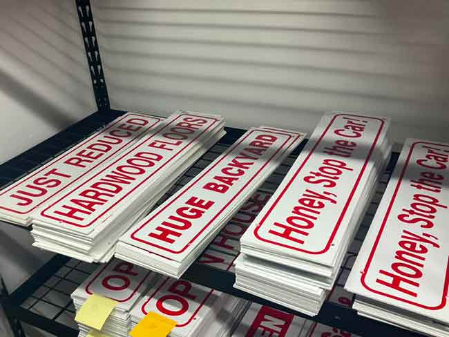 Multiple Real Estate Signs